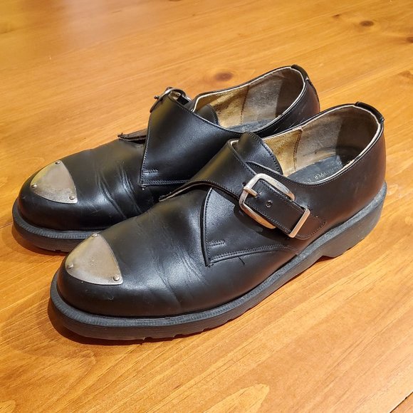 Dr Martens Other - Funky Dr Martens black shoes with buckles & steel on toe